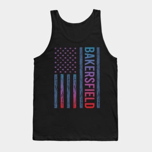 Blue Red Flag - Bakersfield Tank Top